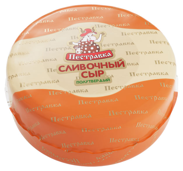 Сыр полутвердый Пестравка Сливочный 50% БЗМЖ, вес