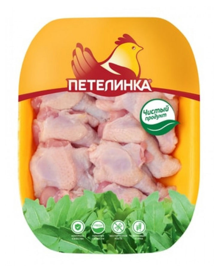 Крыло цыпленка-бройлера Петелинка плечевая часть охлажденное, ~ 1,2 кг