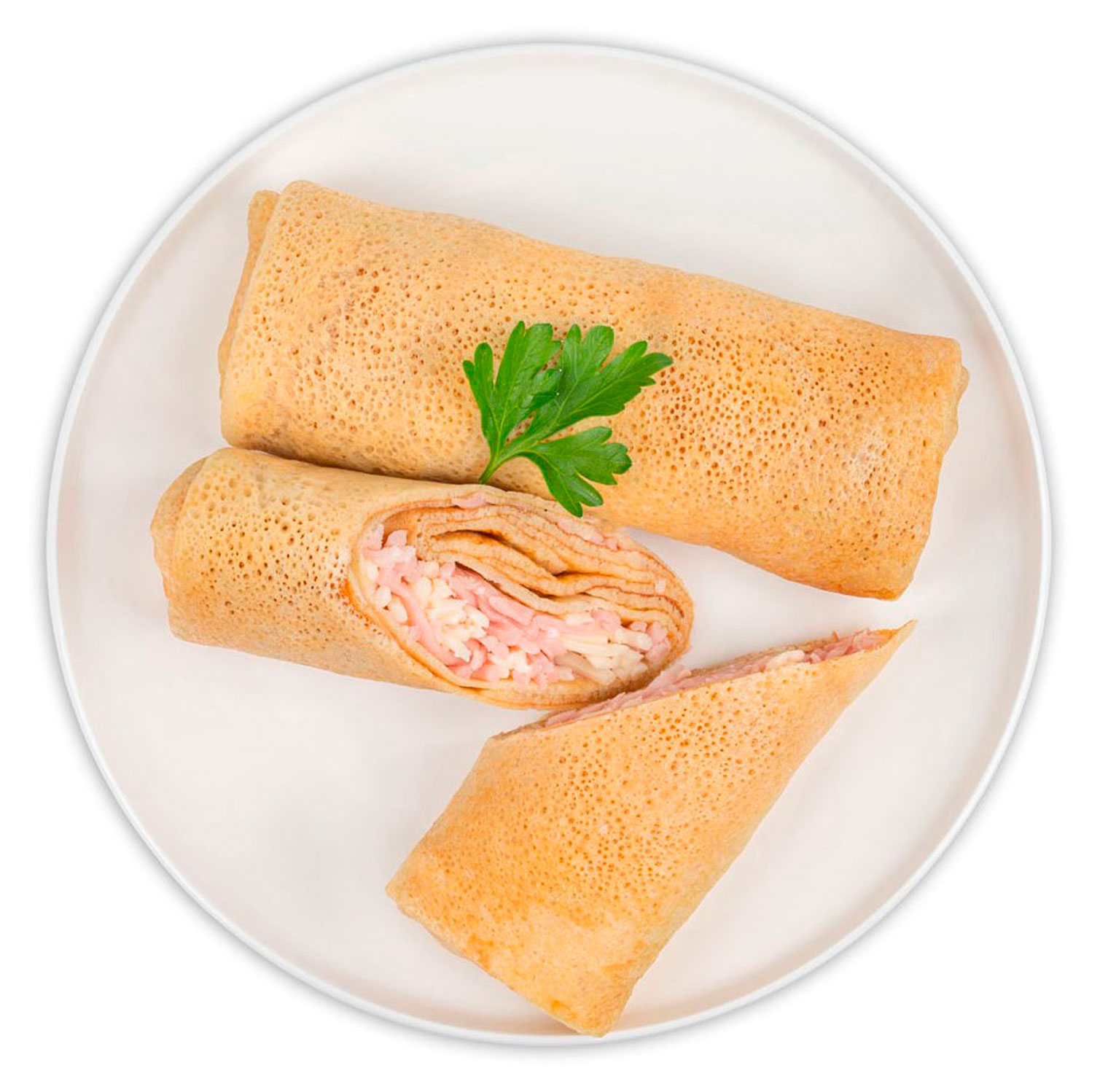 Блинчики с ветчиной и сыром, вес