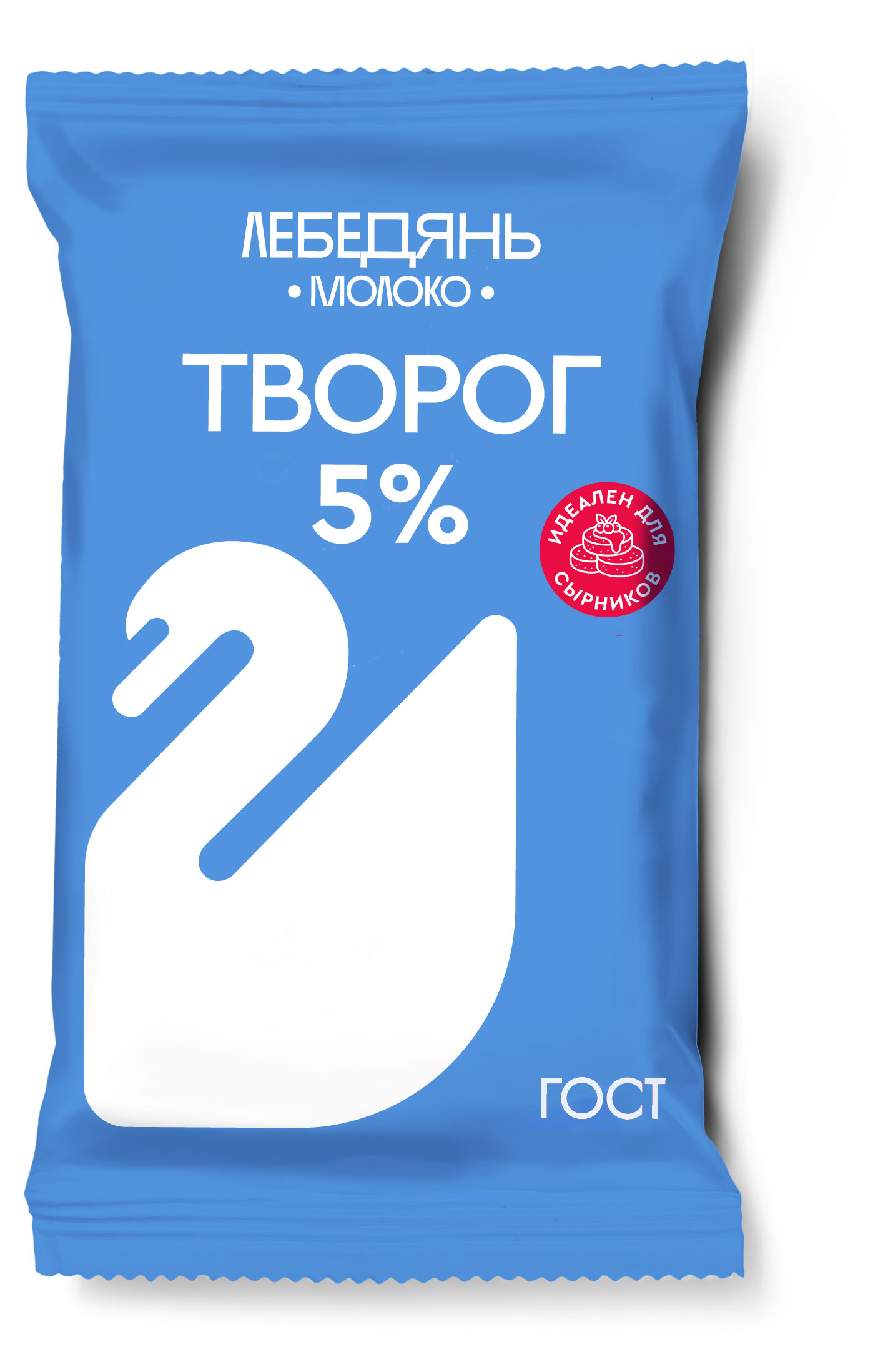 Творог Лебедяньмолоко брикет 5% БЗМЖ, 180 г