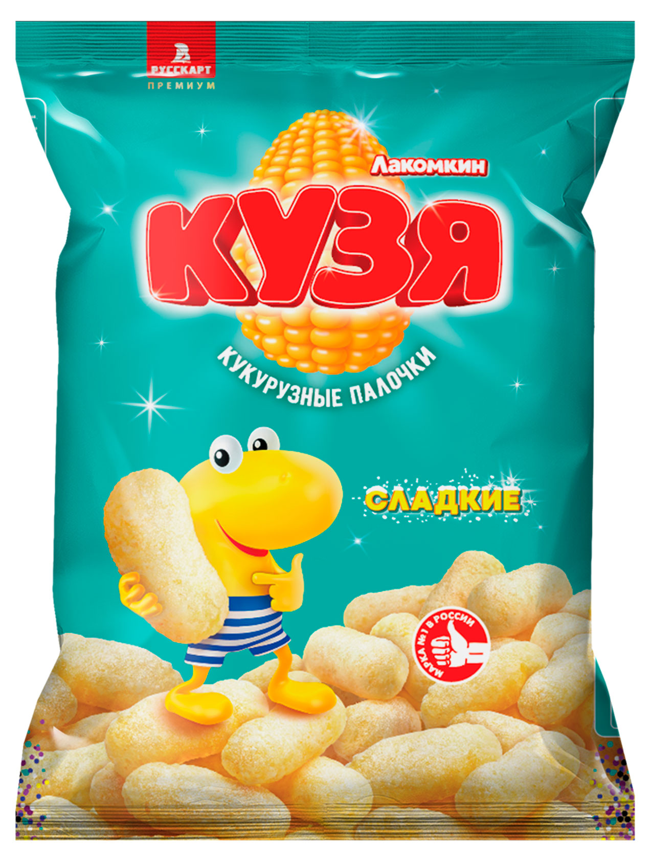 Палочки кукурузные Русскарт КУЗЯ Лакомкин сладкие, 100 г