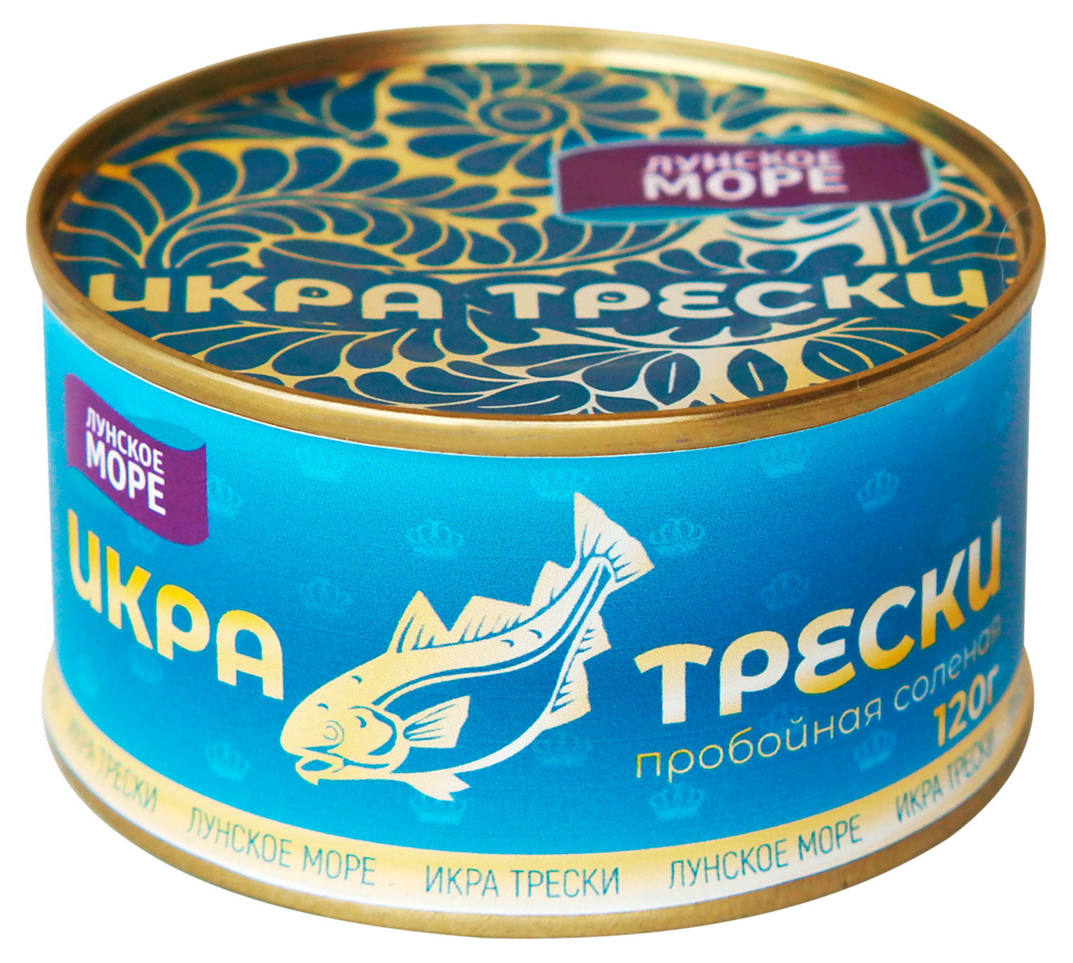 Икра трески Лунское море, 120 г