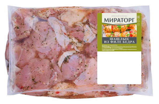Шашлык из мяса птицы Мираторг в маринаде прованские травы охлажденный, ~ 2,2 кг