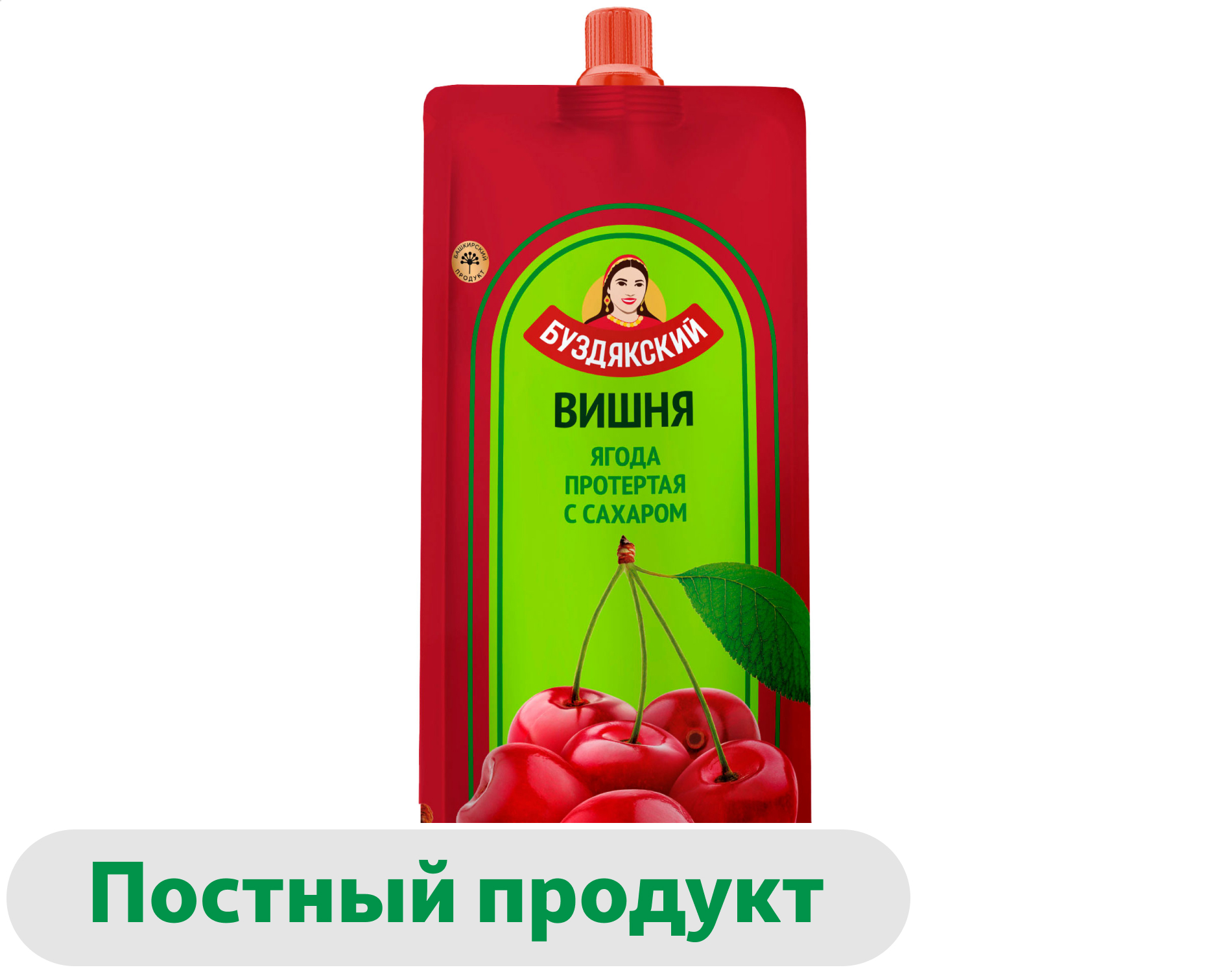 Вишня протертая Буздякский с сахаром, 280 г