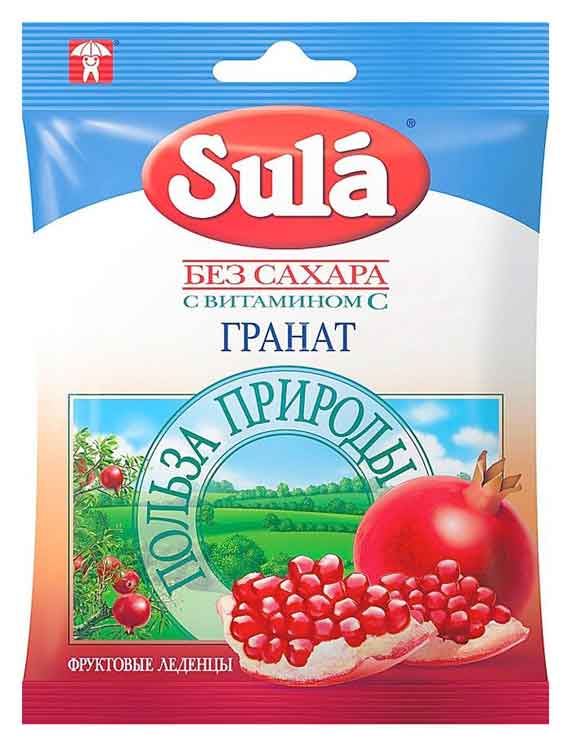 Леденцы Sula Гранат, 60 г