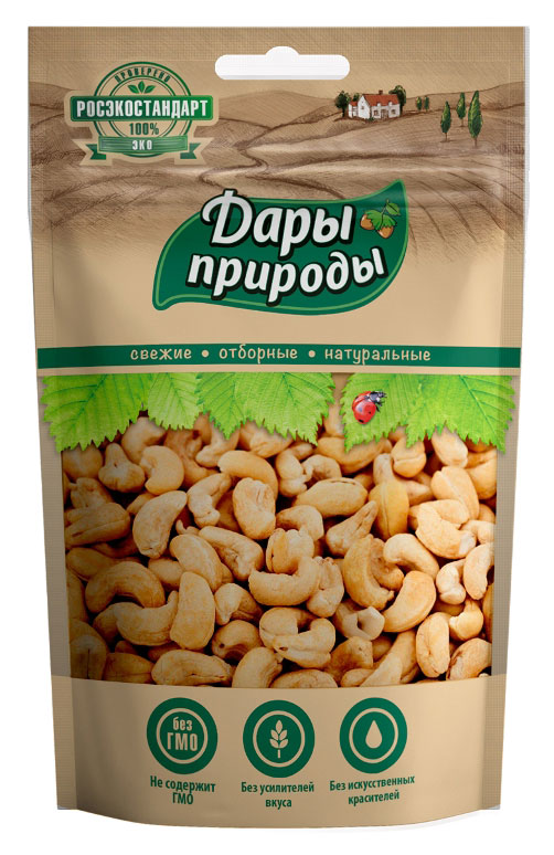 Кешью Дары природы жареный, 70 г