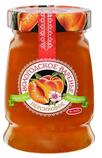 Варенье ЭкоПродукт Вологодское персиковое домашнее, 370 г