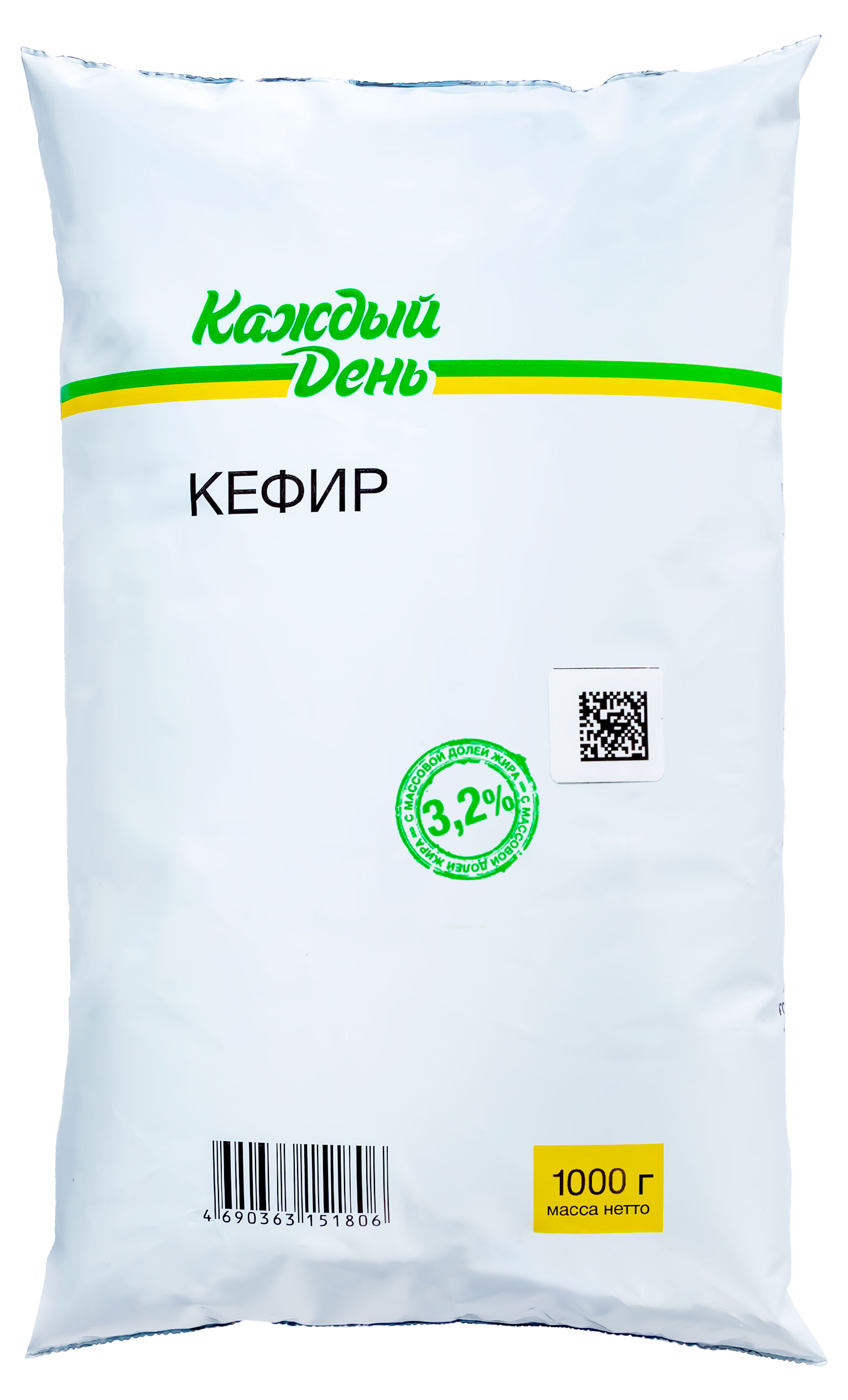 Кефир Каждый день 3,2% БЗМЖ, 1000 г