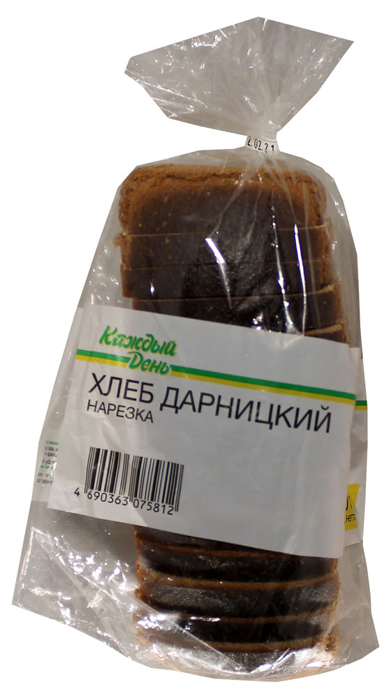 Хлеб ржано-пшеничный Каждый день Дарницкий без добавления сахара нарезка, 650 г