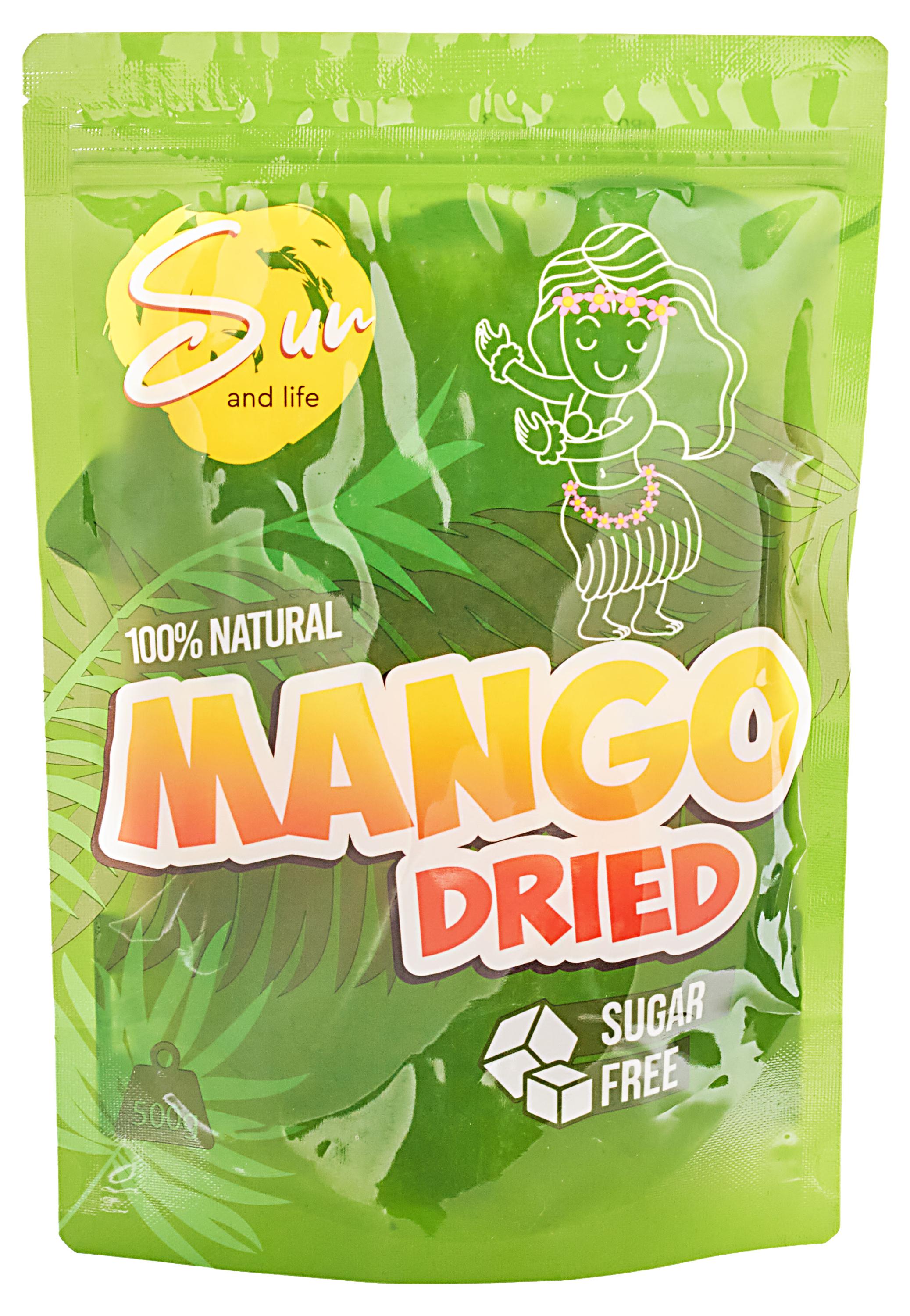 Манго Sun and Life сушеное, 500 г