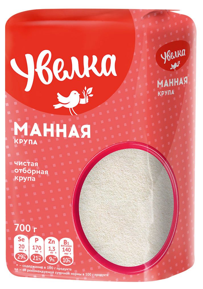 Крупа манная Увелка, 700 г