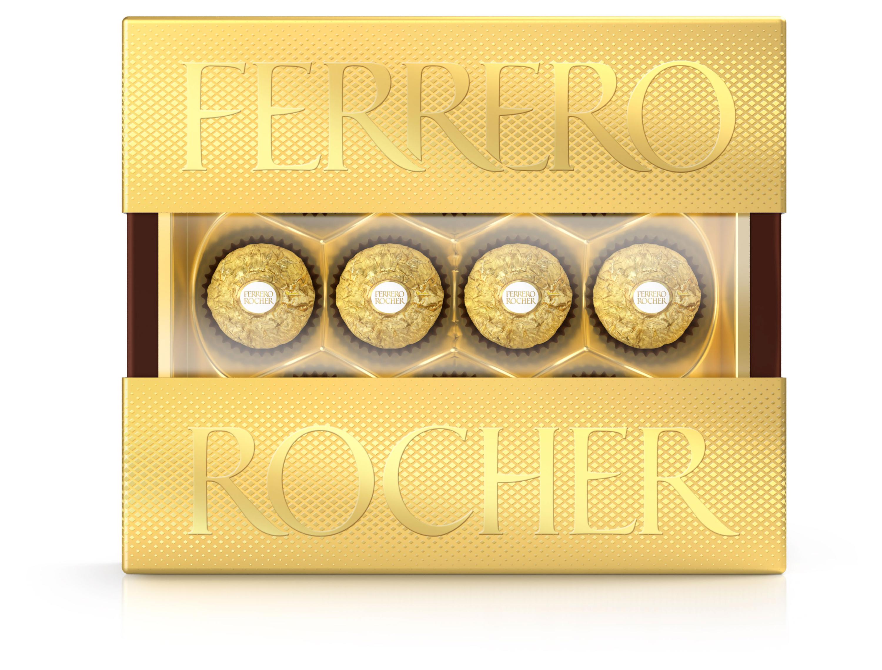 Конфеты FERRERO Rocher из молочного шоколада с начинкой из крема и лесного ореха Китай, 125 г