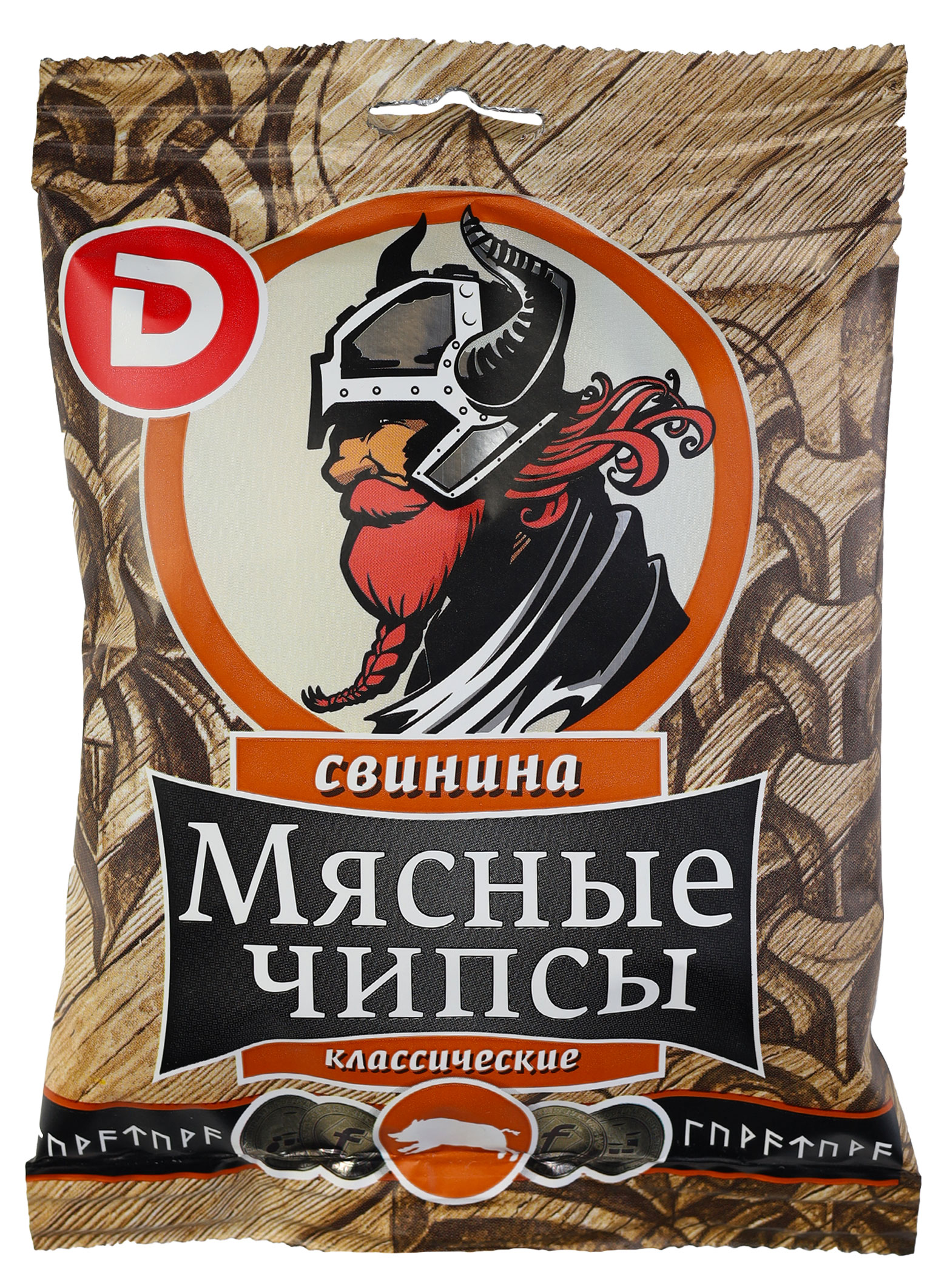 Мясные снеки Чипсы мясные сыровяленые ДЫМОВ Классические из свинины, 25 г