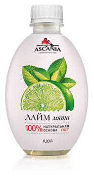 Напиток газированный Ascania Лайм-мята, 330 мл