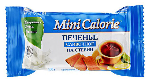 Печенье Mini Calorie затяжное на стевии сливочное, 100 г