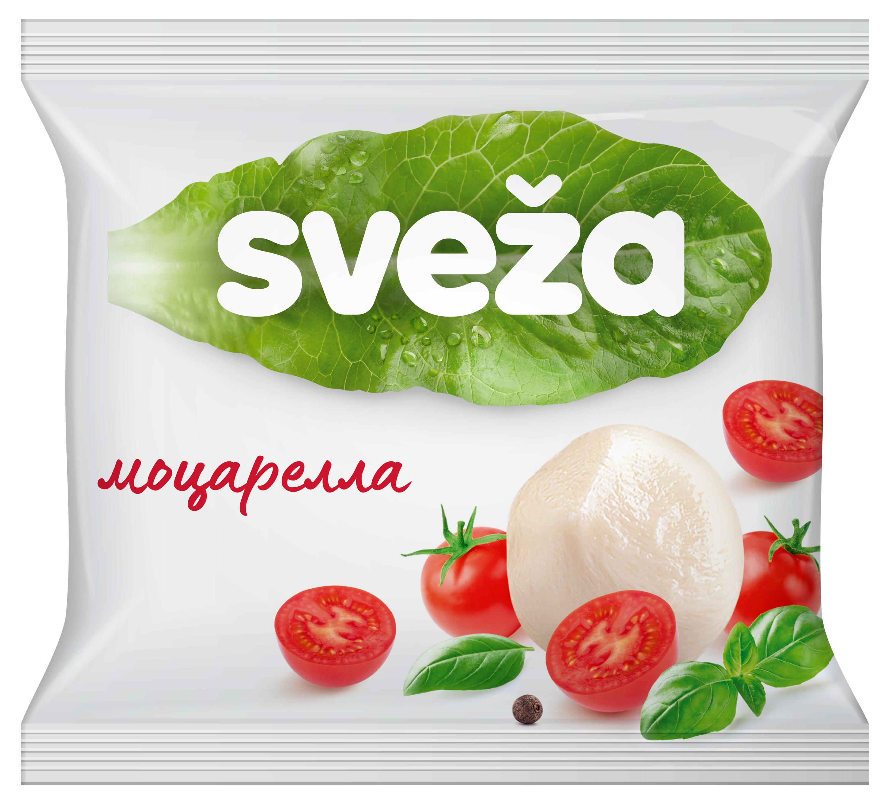 Сыр рассольный Моцарелла Sveza 45% БЗМЖ Беларусь, 100 г