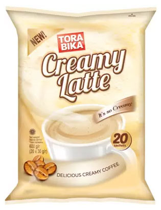 Кофе растворимый Torabika Creamy Latte Индонезия, 20 шт х 30 г