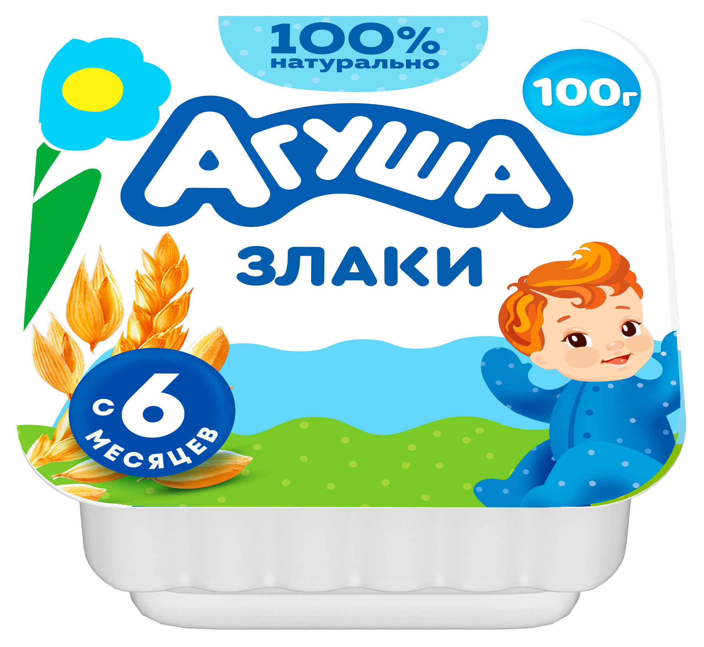 Творог мягкий детский Агуша злаки 3,9% с 6 мес., 100 г