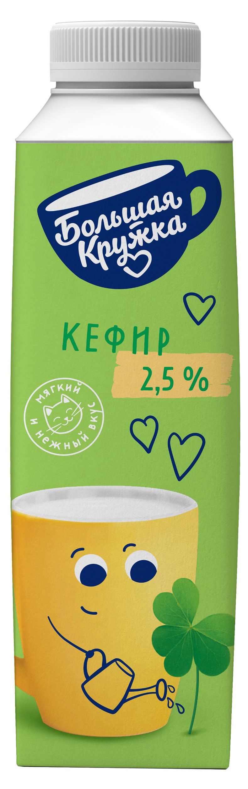Кефир Большая кружка 2,5% БЗМЖ, 500 г