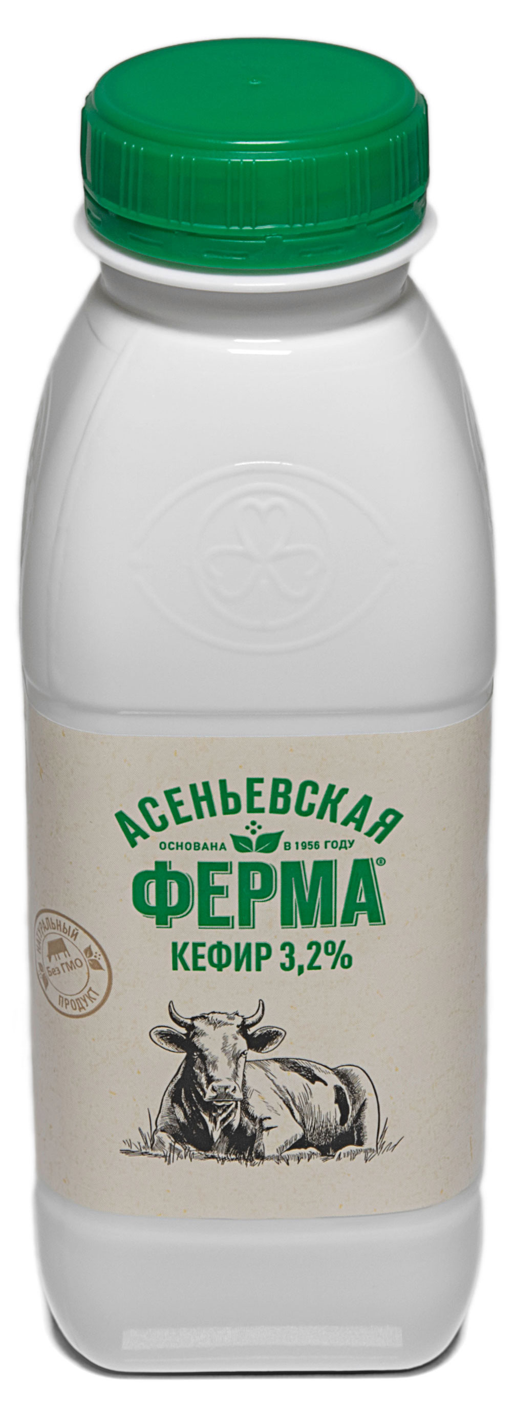 Кефир Асеньевская ферма фермерский 3,2% БЗМЖ, 330 г