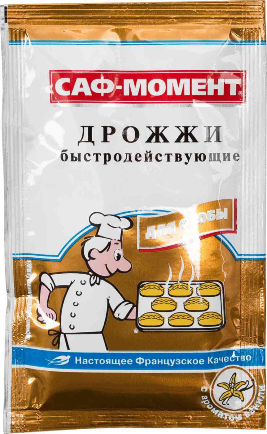 Дрожжи Саф-момент для сдобы с ароматом Ванили быстродействующие