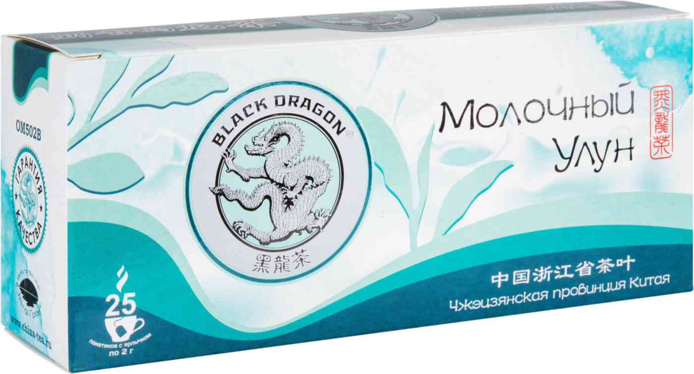 Чай зелёный Black Dragon Молочный Улун