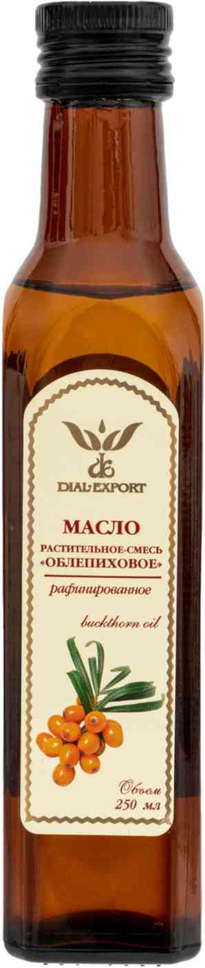 Масло подсолнечное Dial-Export рафинированное с добавлением концентрата масла облепихи