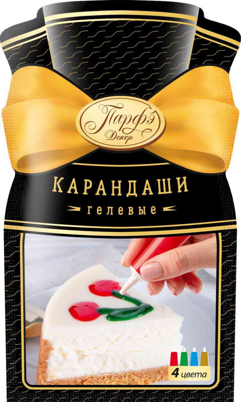 Декор кондитерский Парфэ Декор Карандаши гелевые цветные
