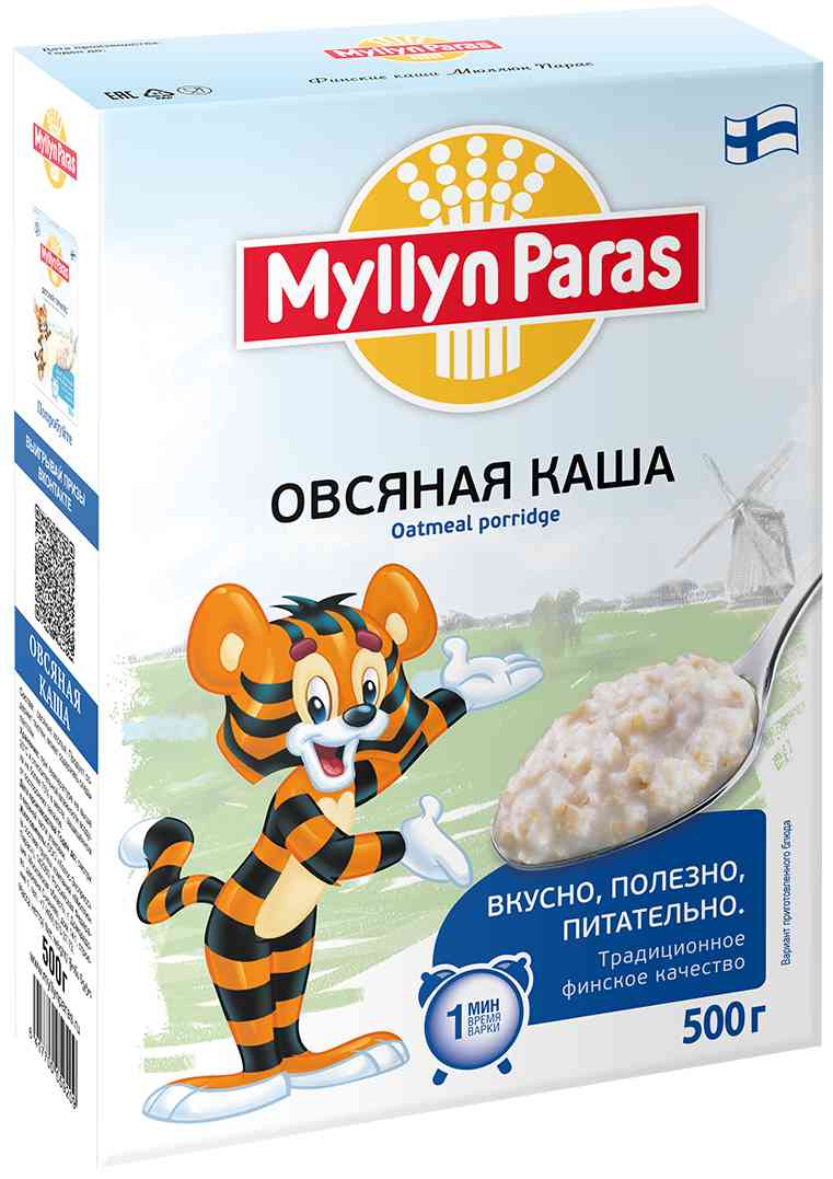 Каша овсяная из отборных хлопьев Myllyn Paras