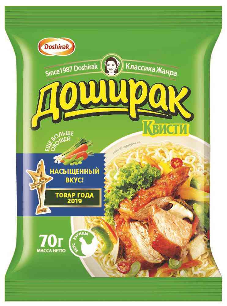 Лапша быстрого приготовления Доширак Квисти со вкусом Курицы