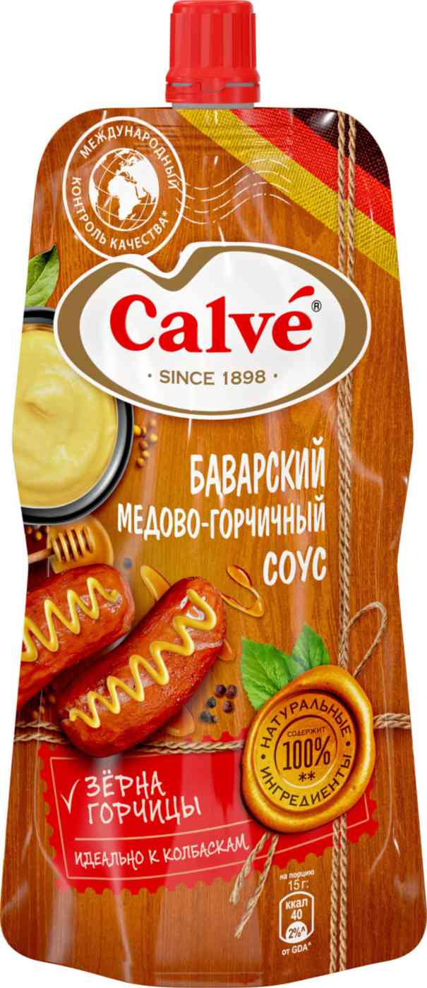 Соус медово-горчичный Calve Баварский