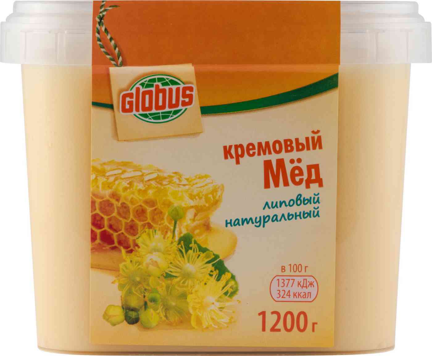 Мёд кремовый Глобус липовый натуральный