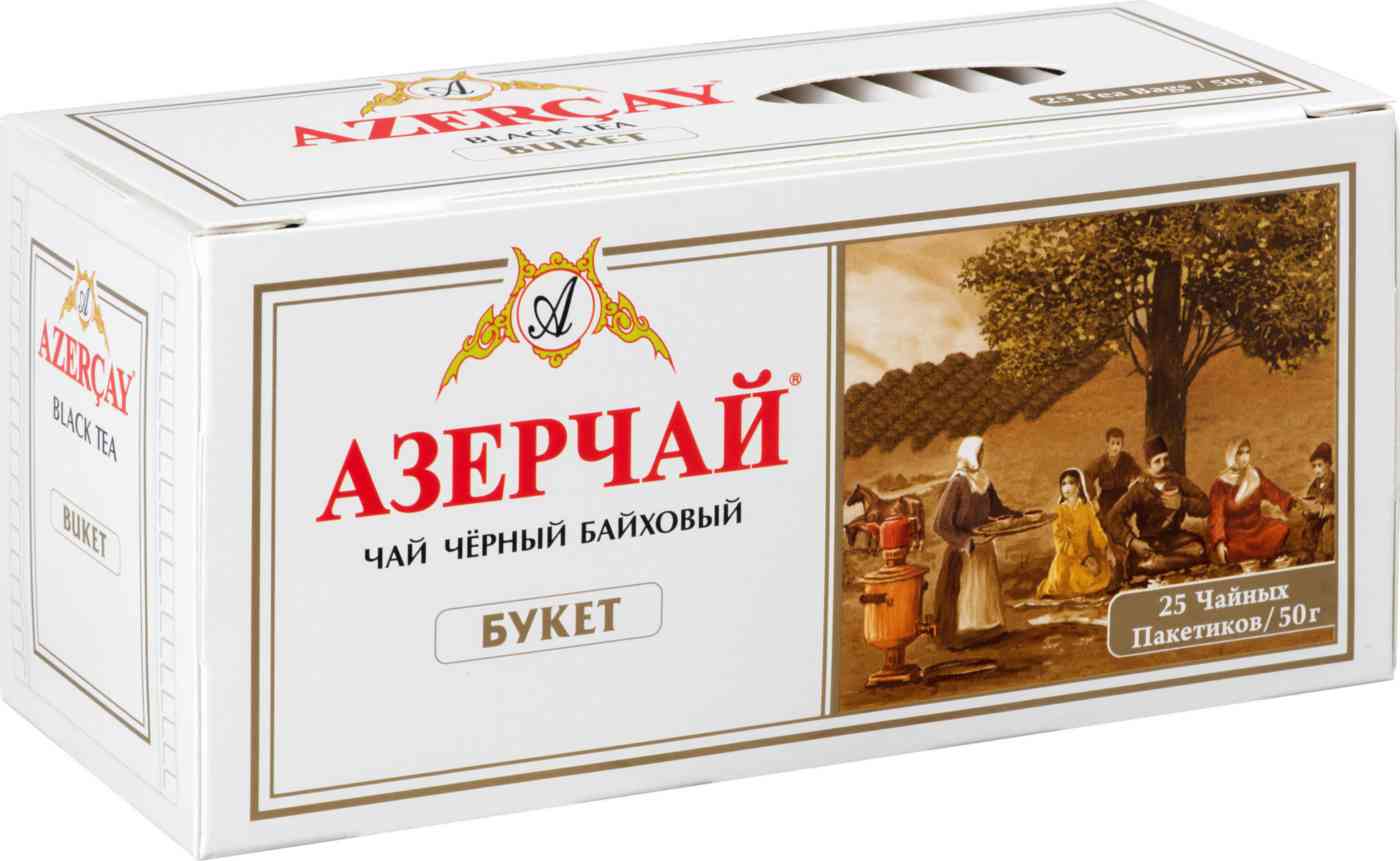 Чай чёрный Азерчай Букет байховый