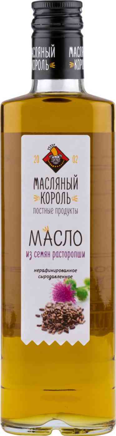Масло из семян расторопши Масляный Король нерафинированное