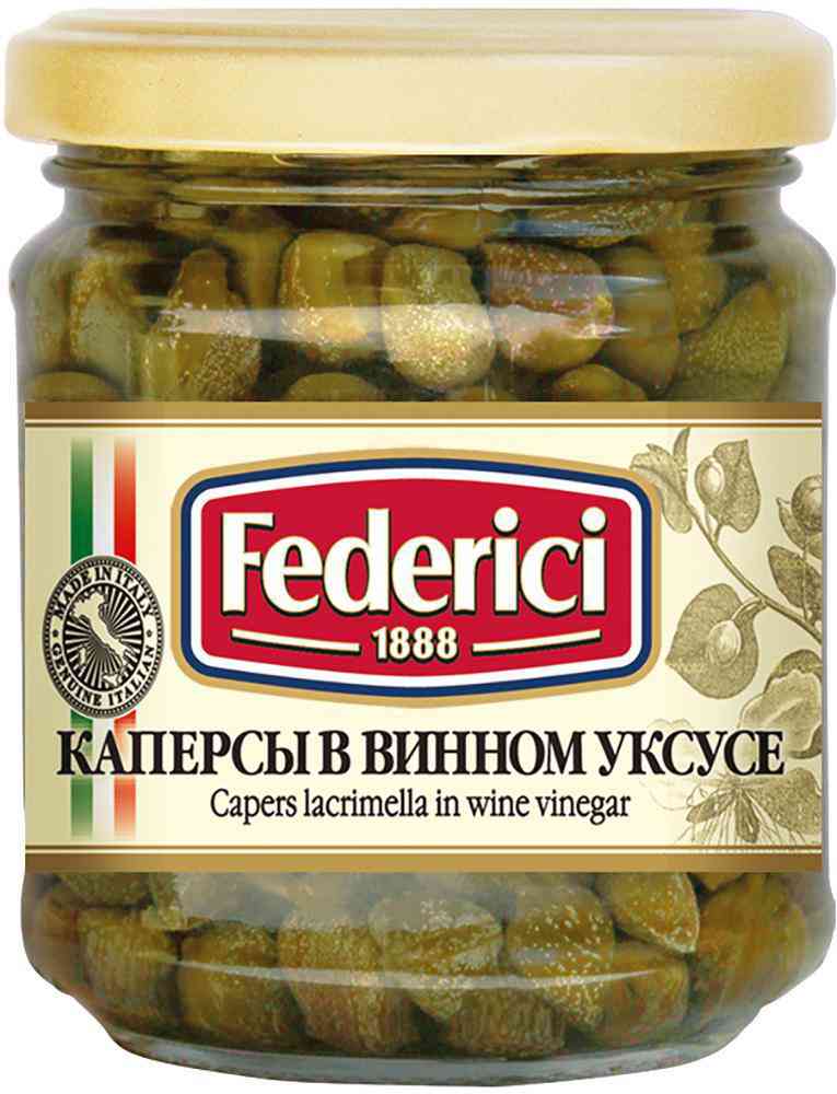 Каперсы Federici Lacrimella в винном уксусе
