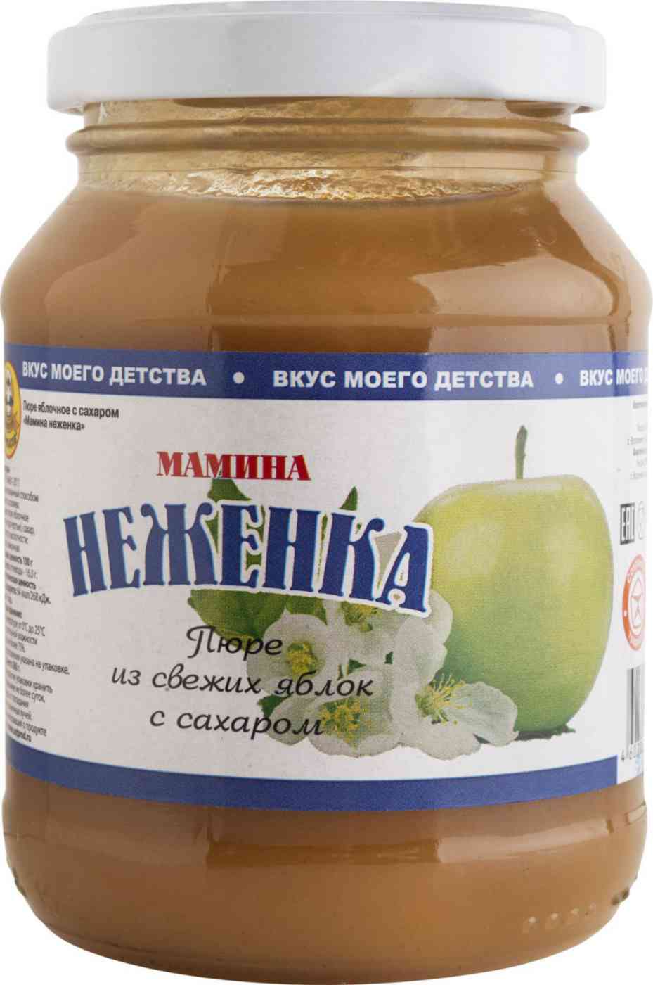 Пюре яблочное Мамина Неженка с сахаром