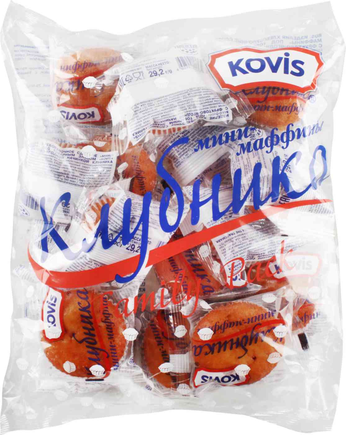 Мини-маффины Kovis Клубника