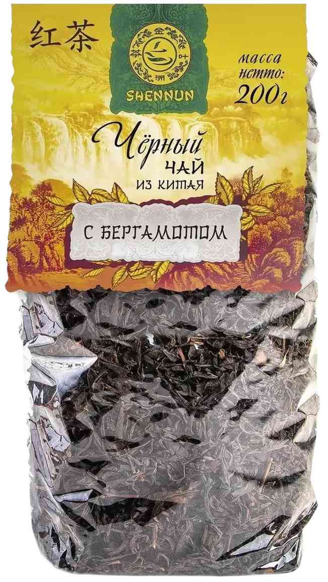Чай чёрный Shennun с бергамотом