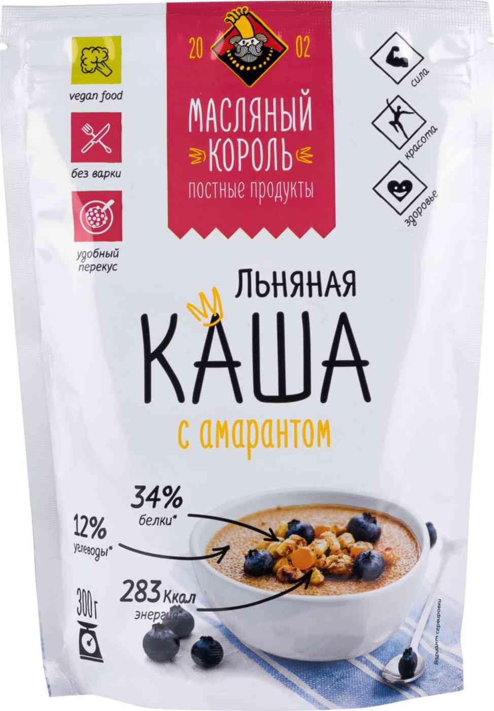 Каша льняная Масляный Король с амарантом