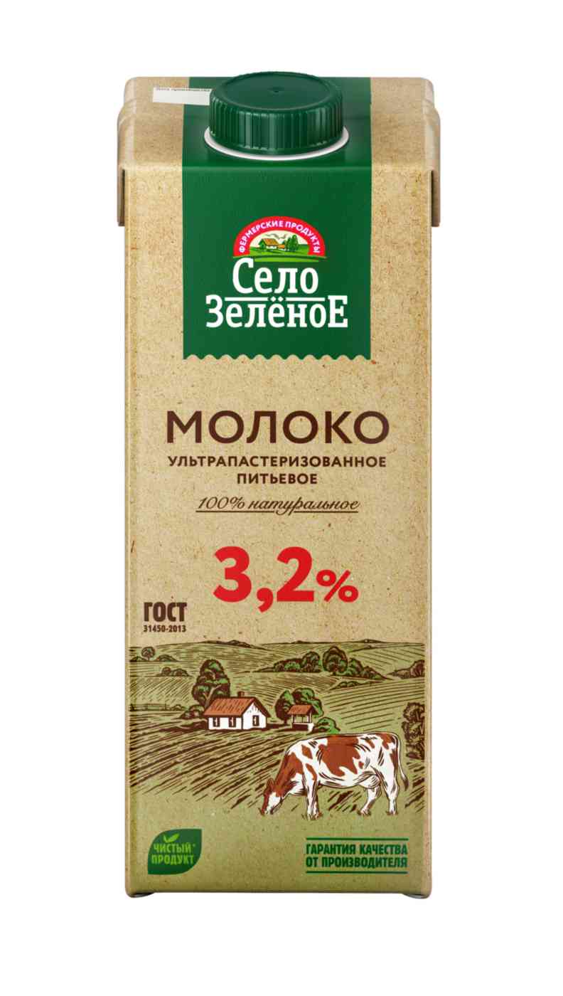 Молоко Село Зелёное 3,2%