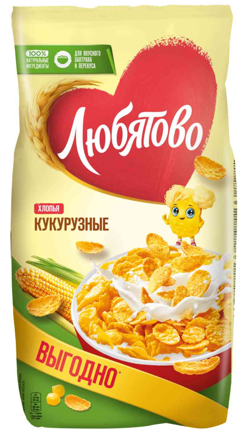 Хлопья кукурузные Любятово