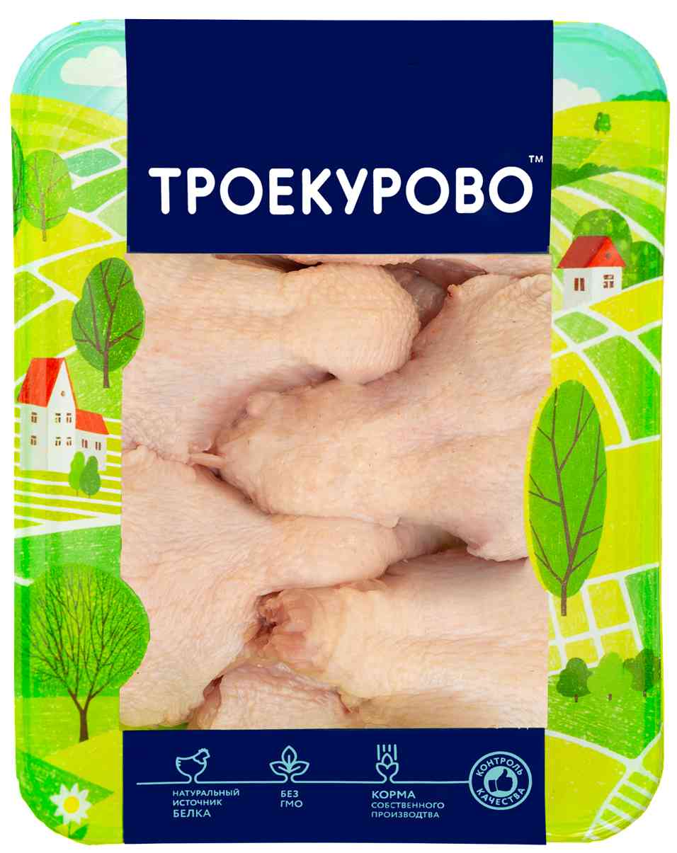 Набор из цыплят-бройлеров для супа охлаждённый Троекурово уп