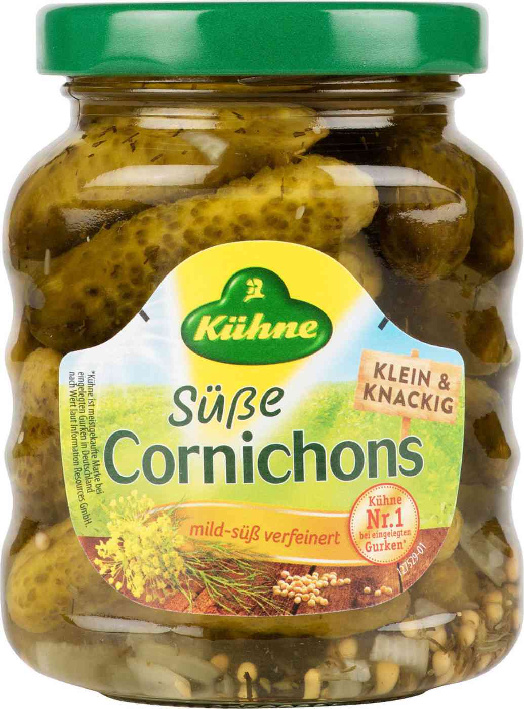 Корнишоны Kühne сладкие