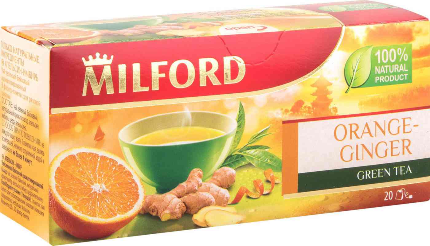 Чай зелёный Milford Orange-ginger