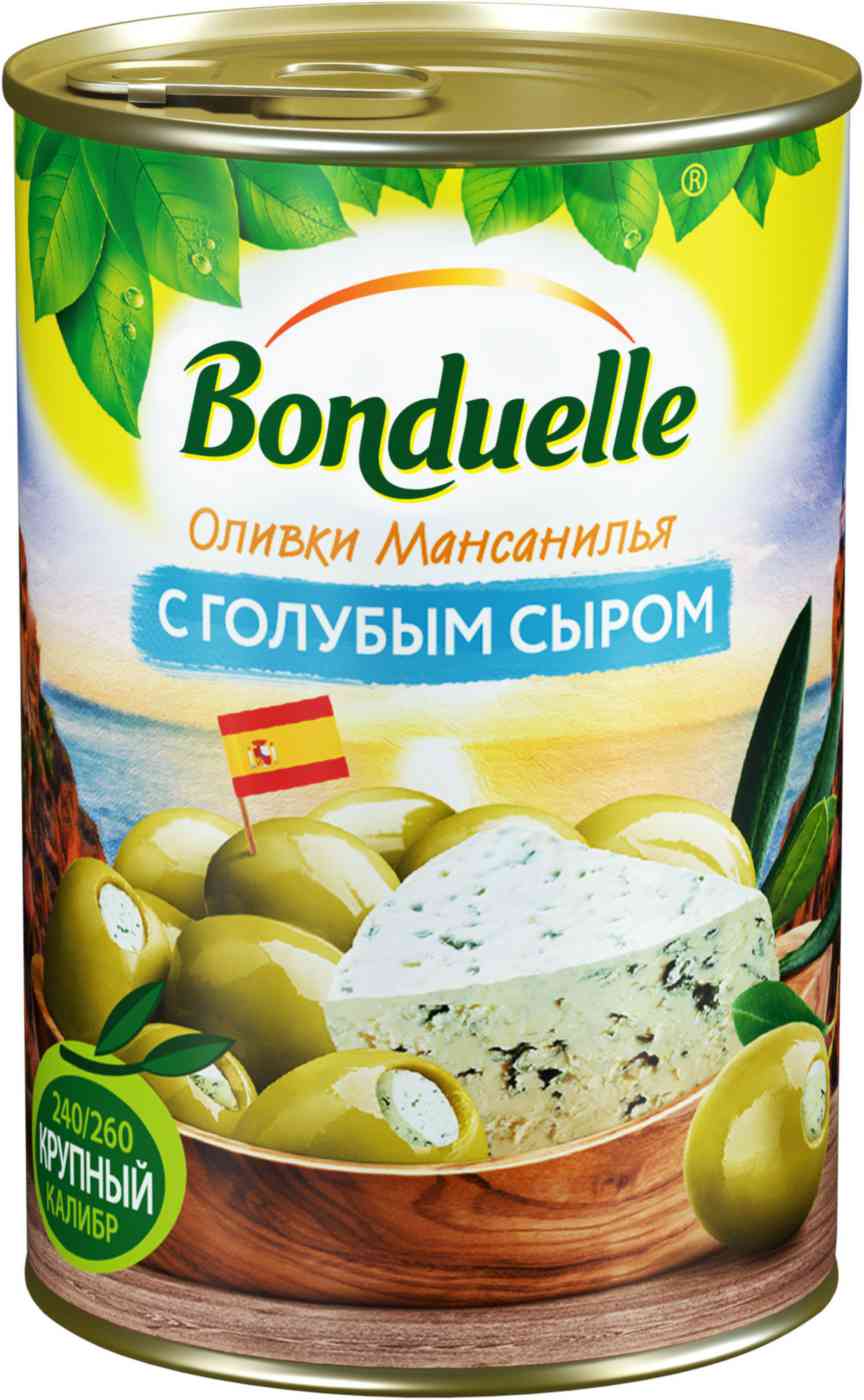 Оливки Бондюэль Мансанилья с голубым сыром