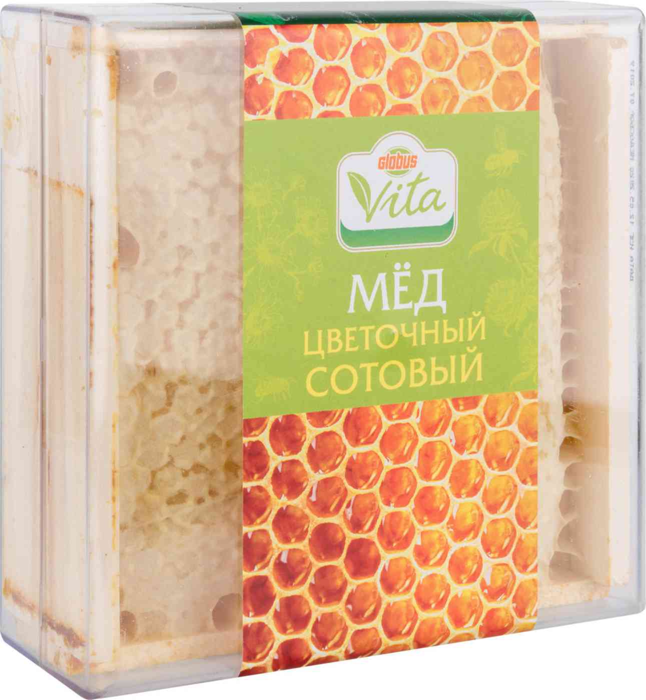 Мёд цветочный сотовый Глобус Вита