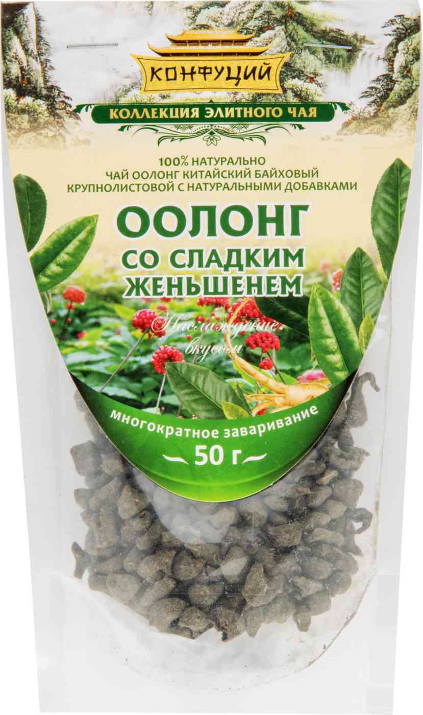 Чай зелёный Конфуций Оолонг со сладким женьшенем