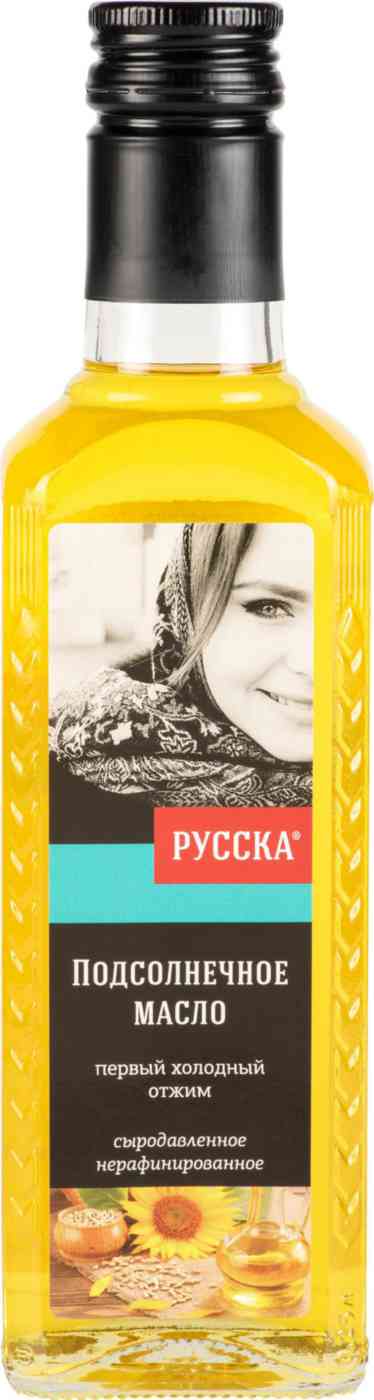 Масло подсолнечное Русска сыродавленное нерафинированное