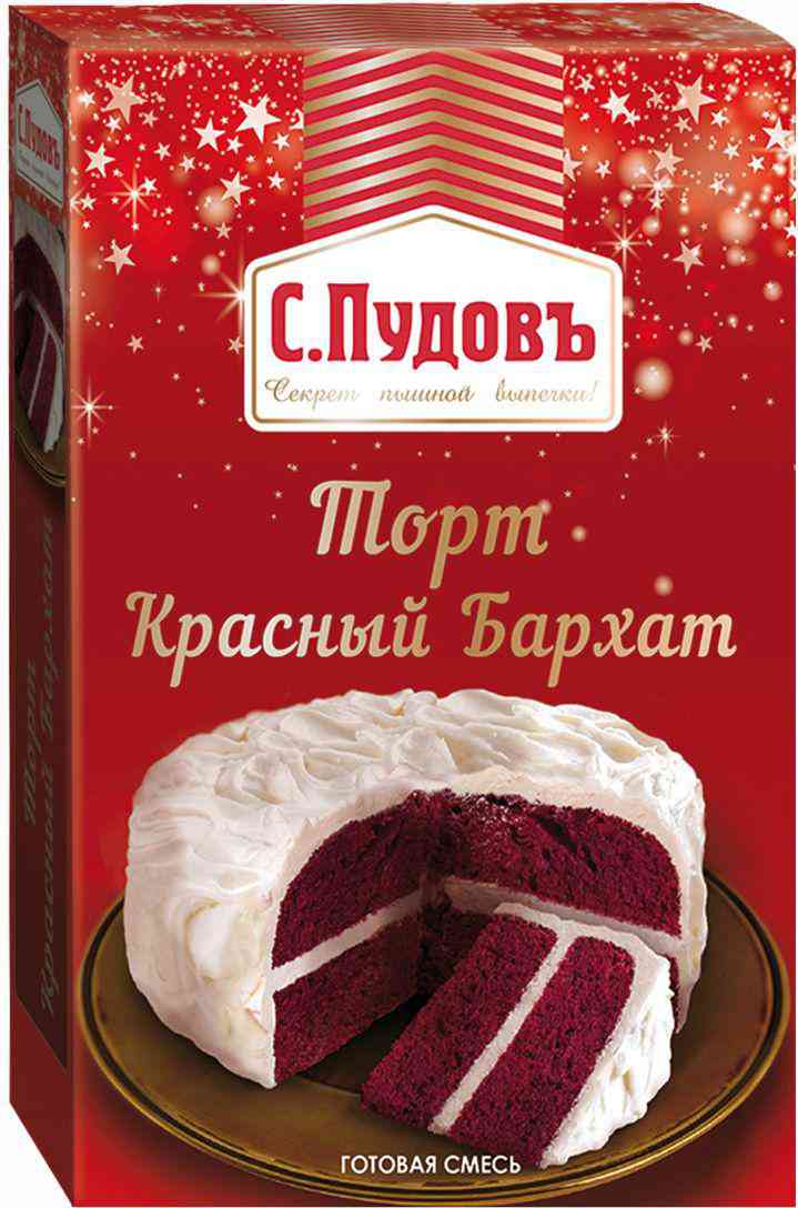 Смесь для выпечки С. Пудовъ Торт Красный бархат