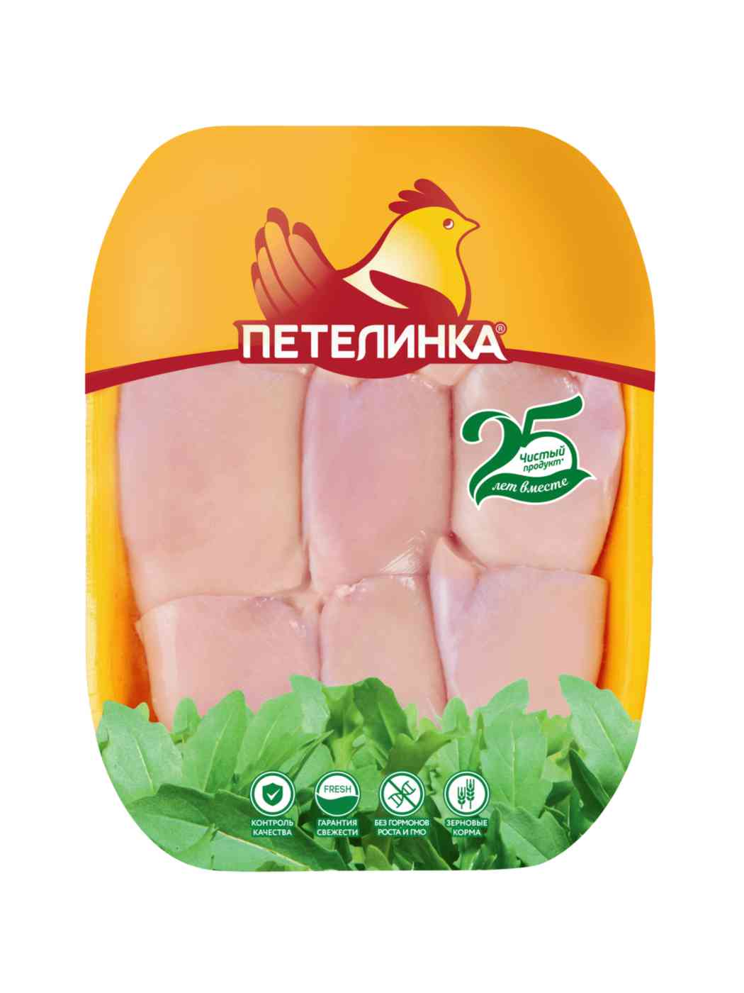 Филе бедра цыплят-бройлеров охлаждённое Петелинка без кожи уп